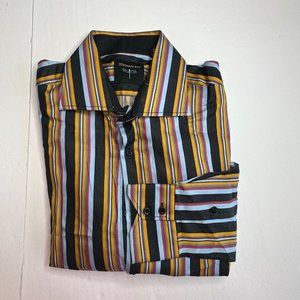 Johnny fly. Men’s long‎ sleeve button front shirt. Cotton. Size medium